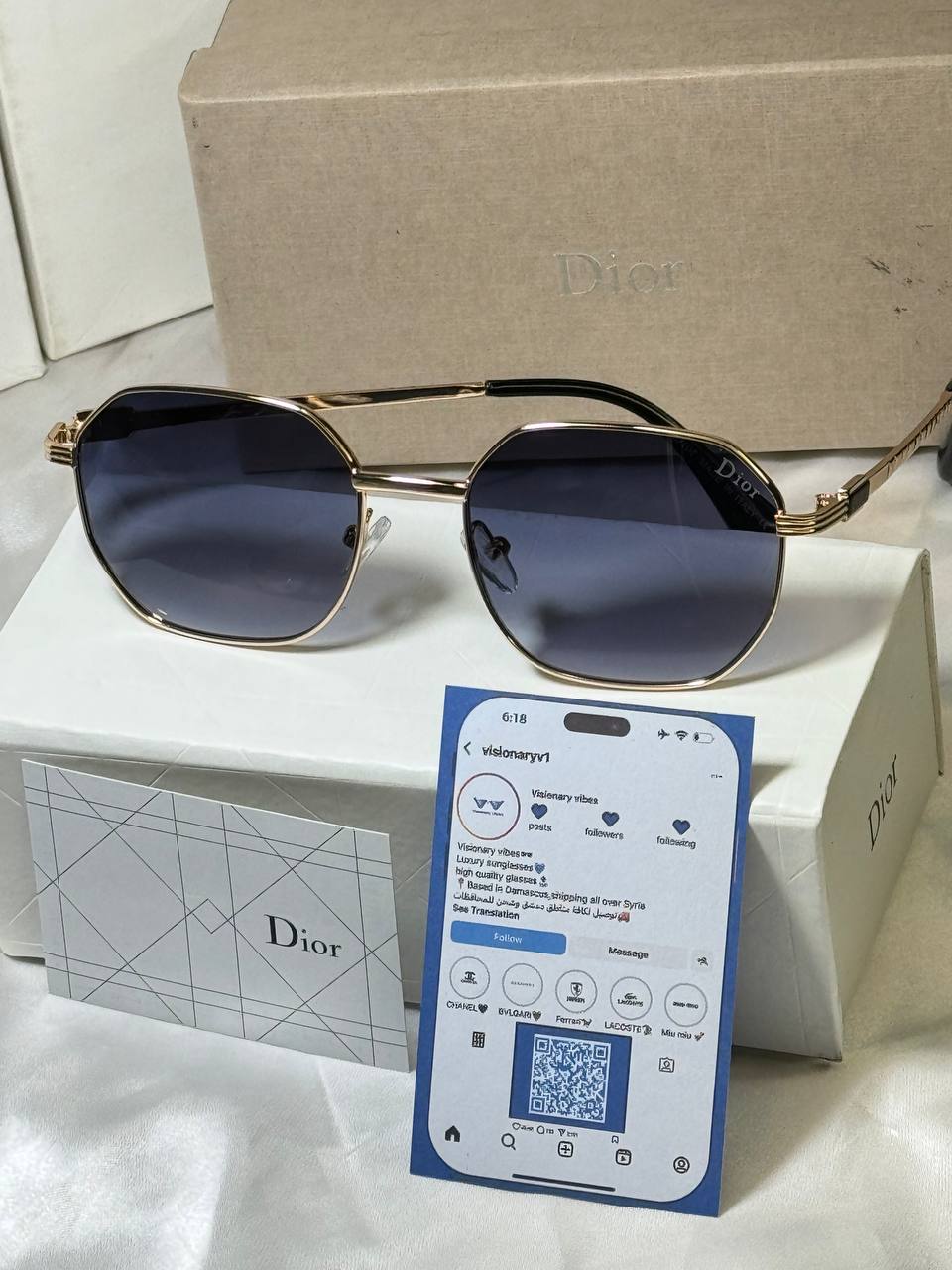 نظارة شمسية من نوع Dior